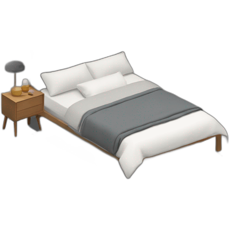 japandi-bed-room-3/4-top-left-angle-with-grey-backdrop emoji