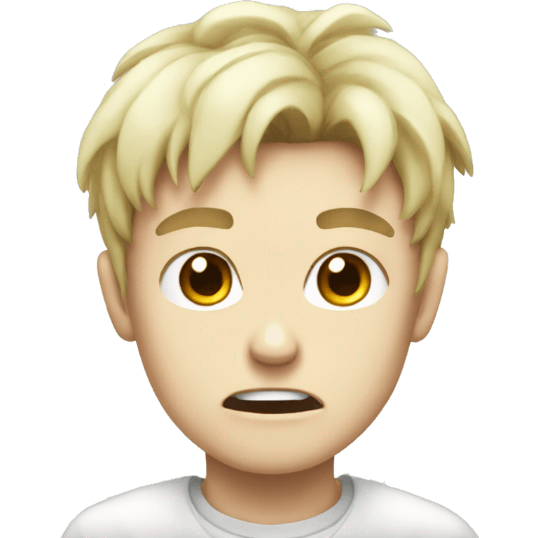 angry white boy anime emoji