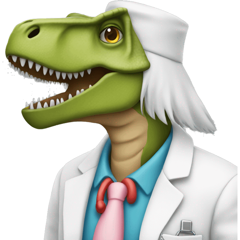 t=rex doctor for coloring emoji