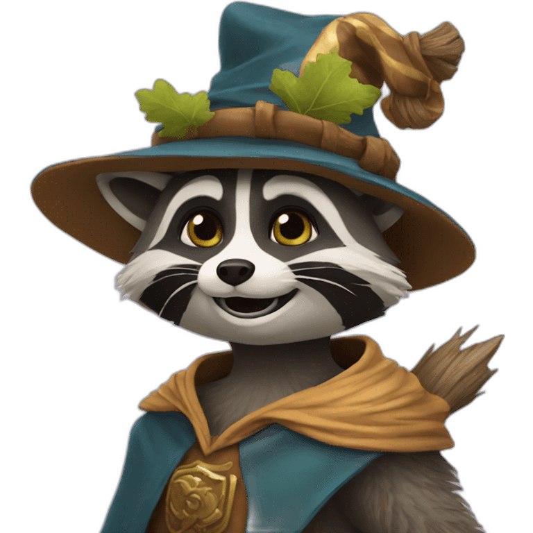 raccoon‐wizard emoji