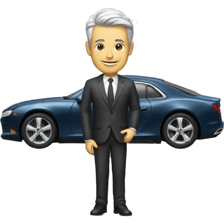 Man in fortune car emoji