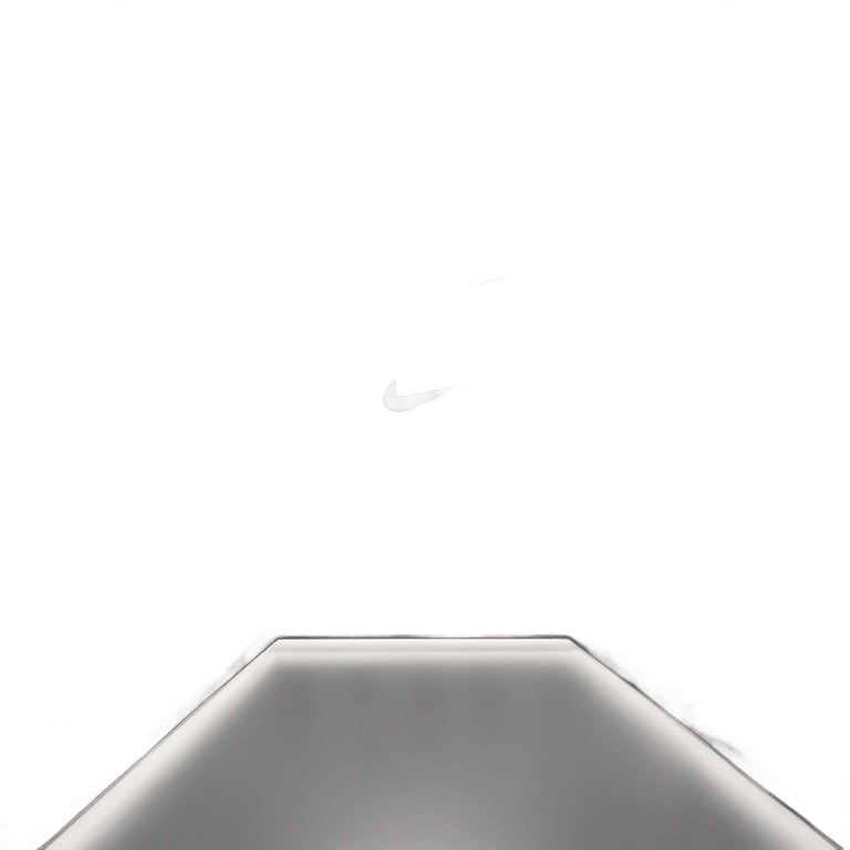 Nike store with black exterior and black Nike swoosh and Nike products inside emoji