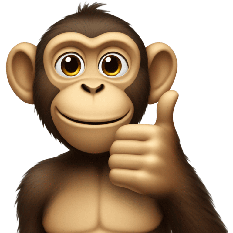 Monkey Thumbs Up emoji