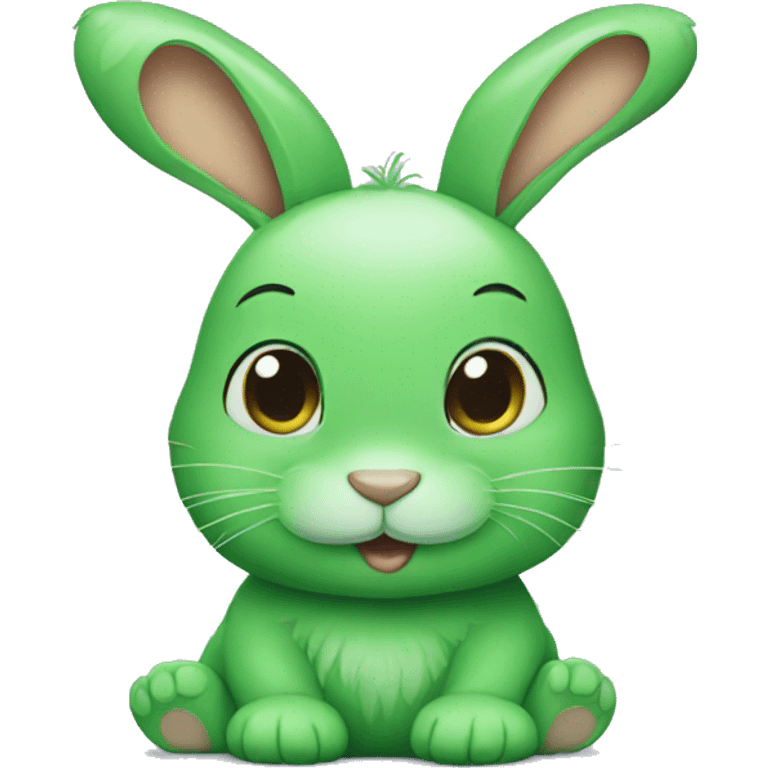 green bunny emoji