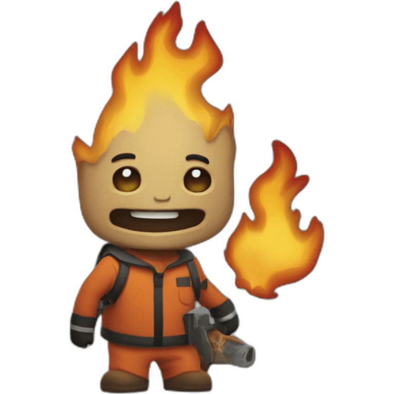 arsonist monty flex emoji