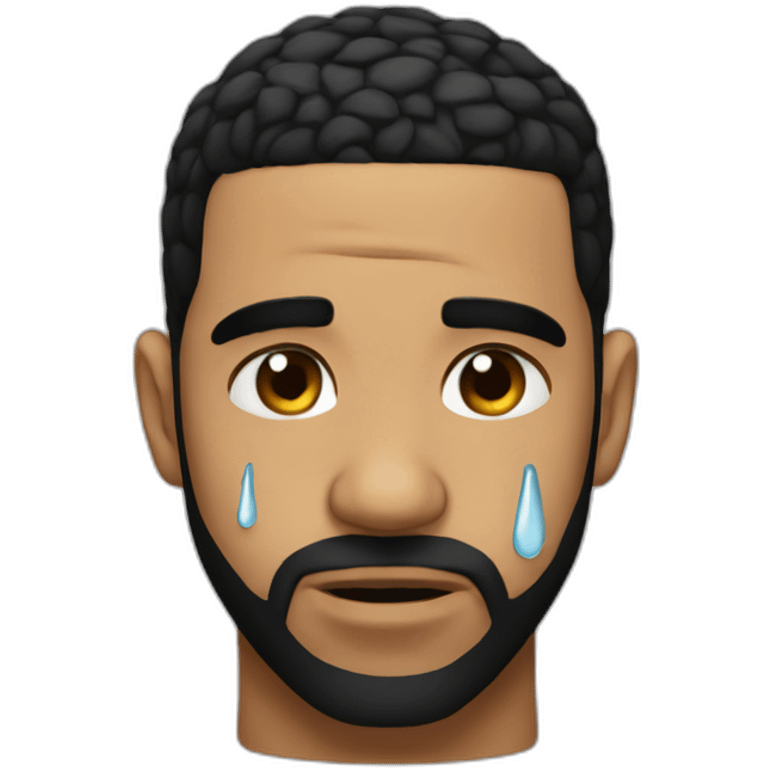 drake crying tears emoji