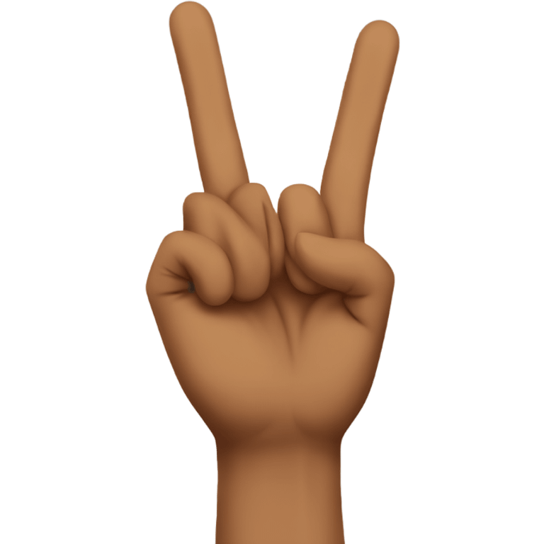 Forks up hand sign for ASU emoji