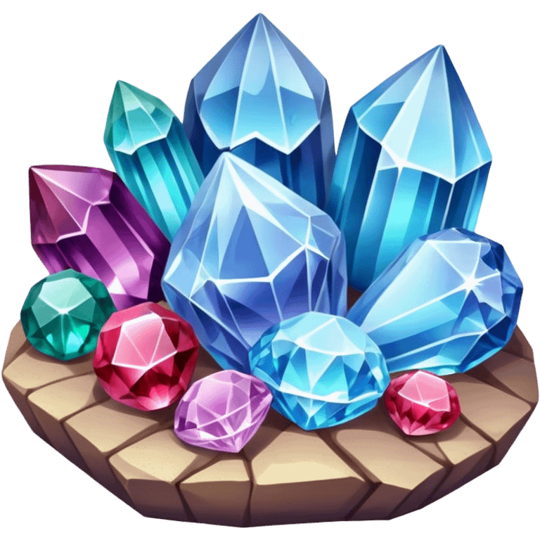 Crystals gemstones emoji