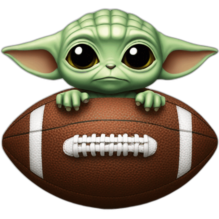 Baby yoda foot ball emoji