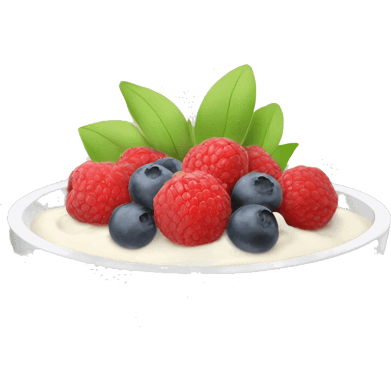 Fruit yoghurt bowl emoji