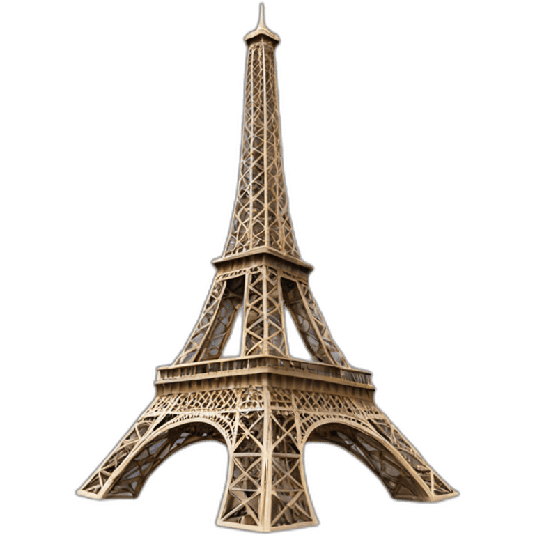 Eiffel tower broken in half emoji