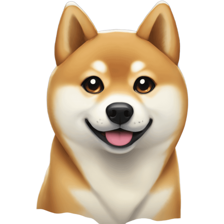 Shiba inu in the snow emoji