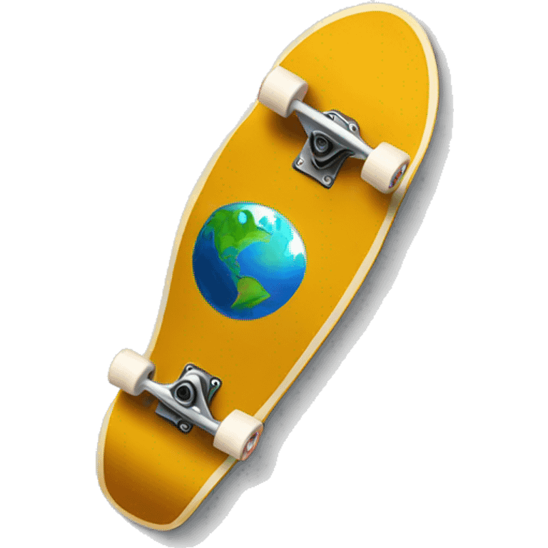 earth shaped skate emoji