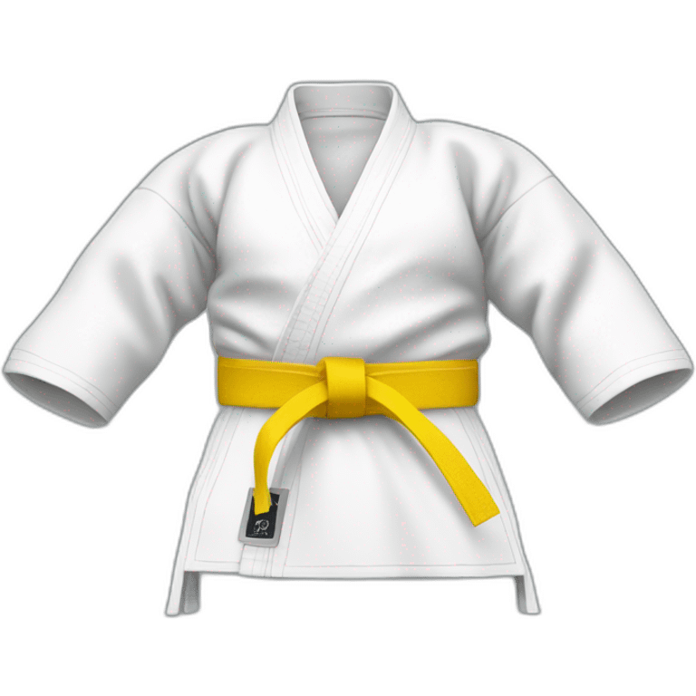 Karateka Yellow belt emoji