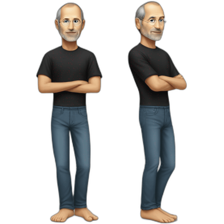 barefoot steve jobs emoji