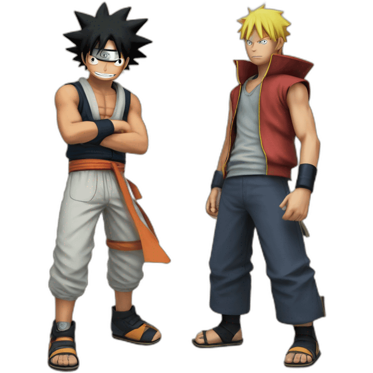 naruto vs luffy emoji