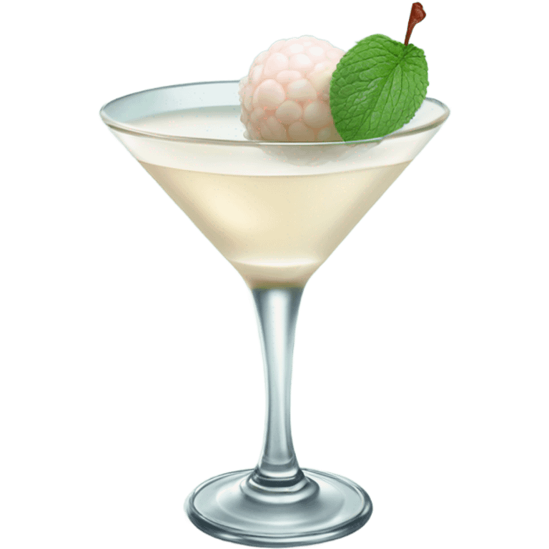 Lychee martini  emoji