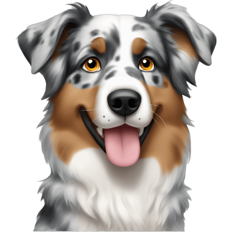 Australian shepherd blue Merle  emoji