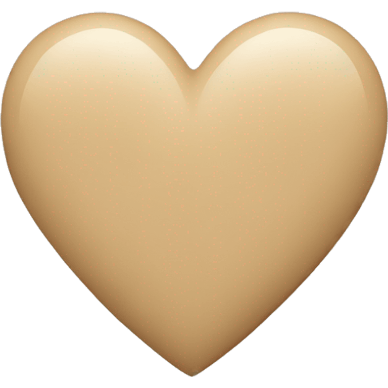 beige heart emoji