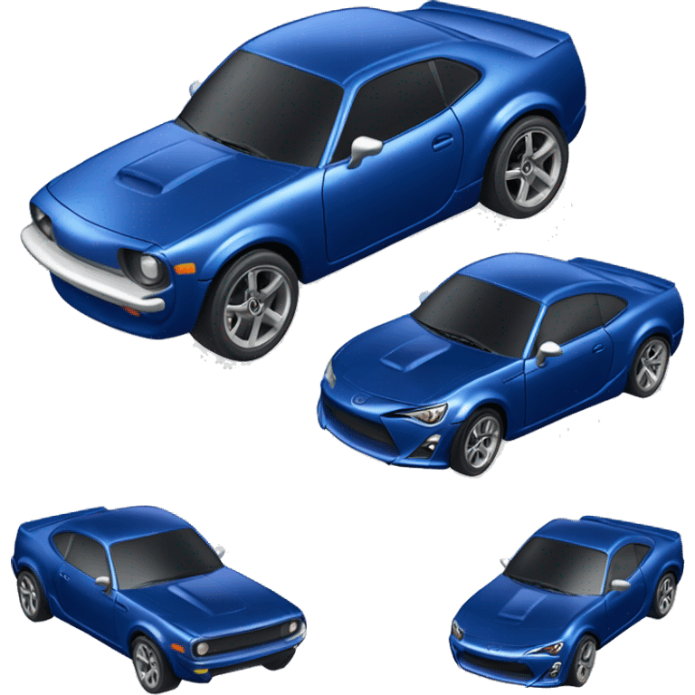 Hot wheel, hot rod, Toyota 86, dark blue, rear spoiler emoji