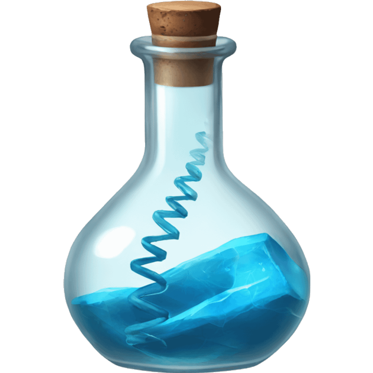 Vial with blue double helix inside from resident evil  emoji