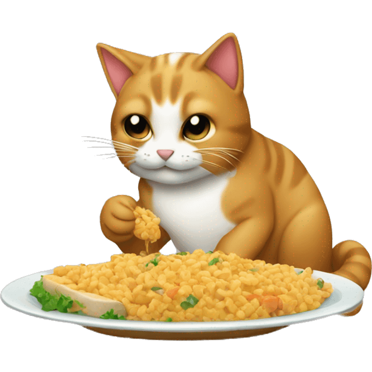 Gato comiendo atum emoji