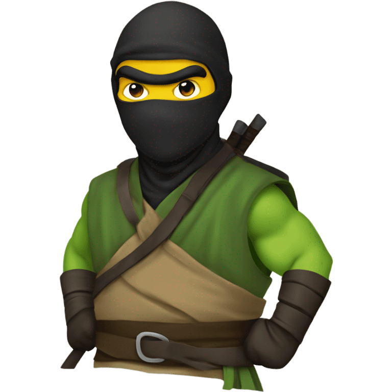 Ninja that’s is a turd that has the costumes of the ninja turtles emoji