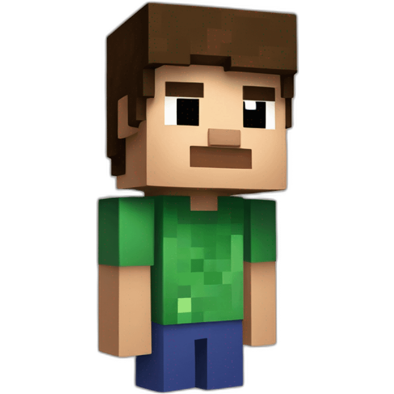 Minecraft steve emoji