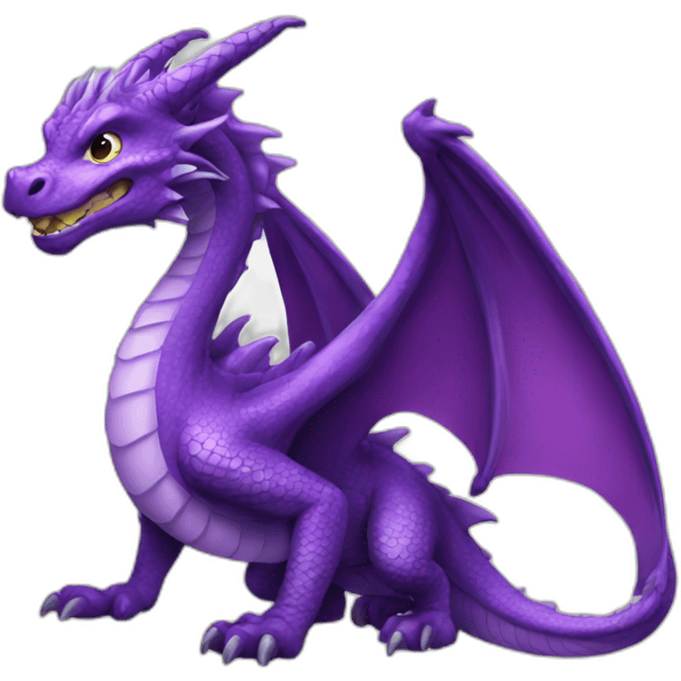 Purple dragon emoji