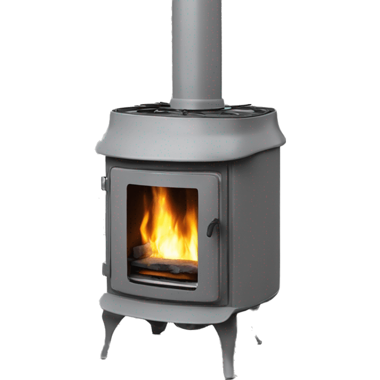 flame stove modern grey emoji