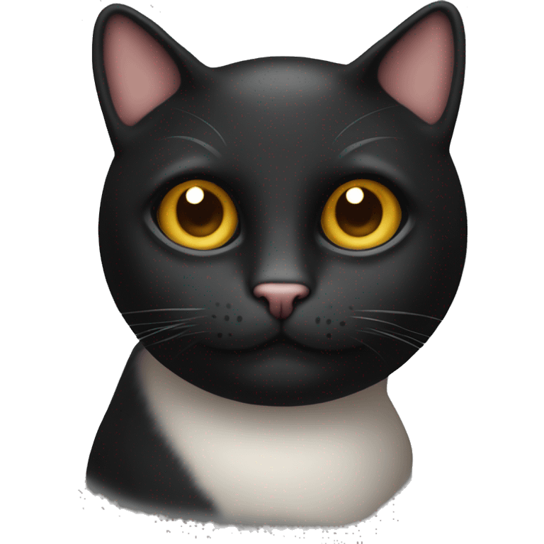 Gato negro con un solo ojo  emoji