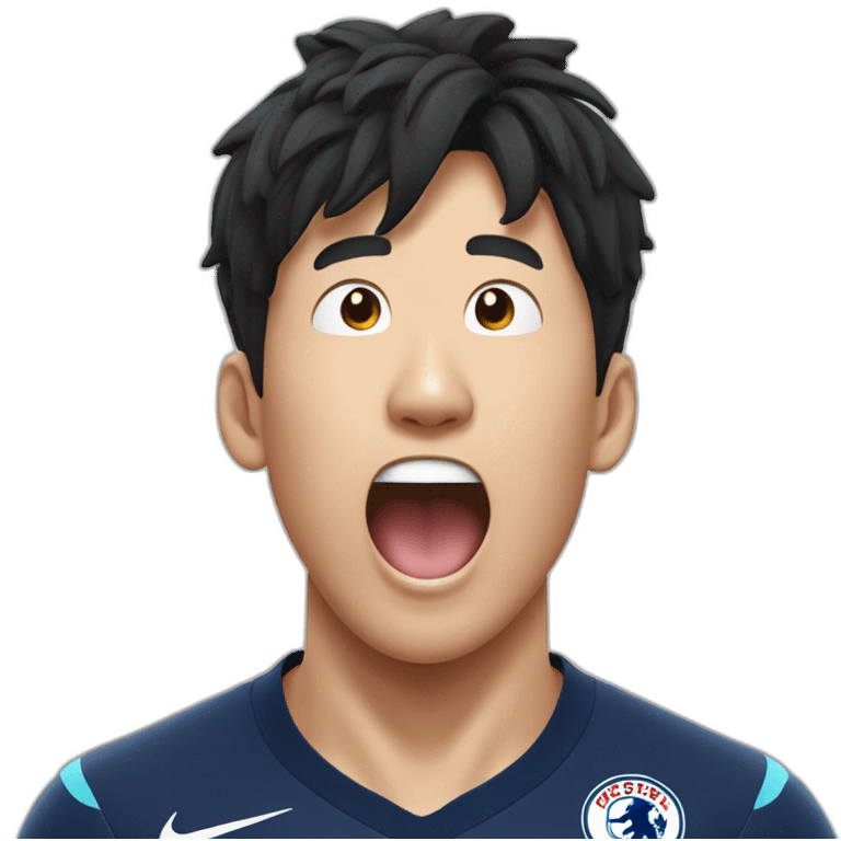 son heung min yawn emoji