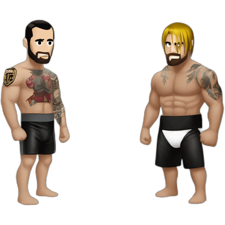 Cm punk Vs Roman Reings emoji