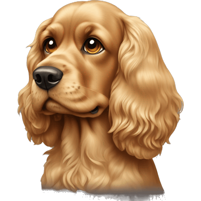 Cocker spaniel golden dog emoji