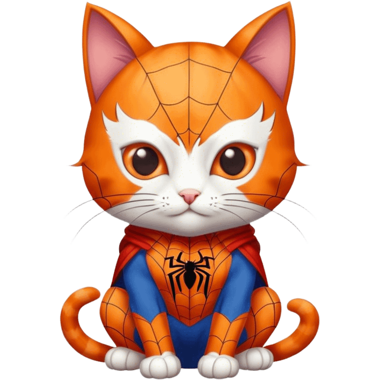 Spider man cat emoji