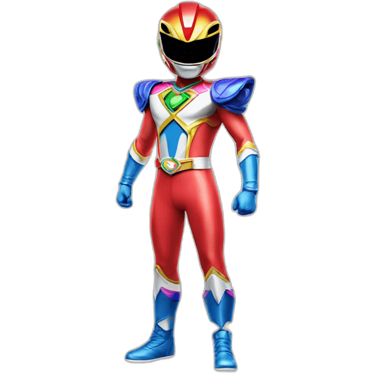 rainbow Power ranger full body emoji