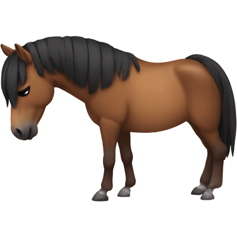 horse sleep lat emoji