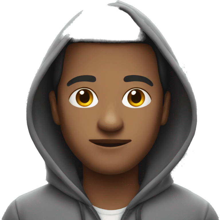 a mem person in hoodie emoji