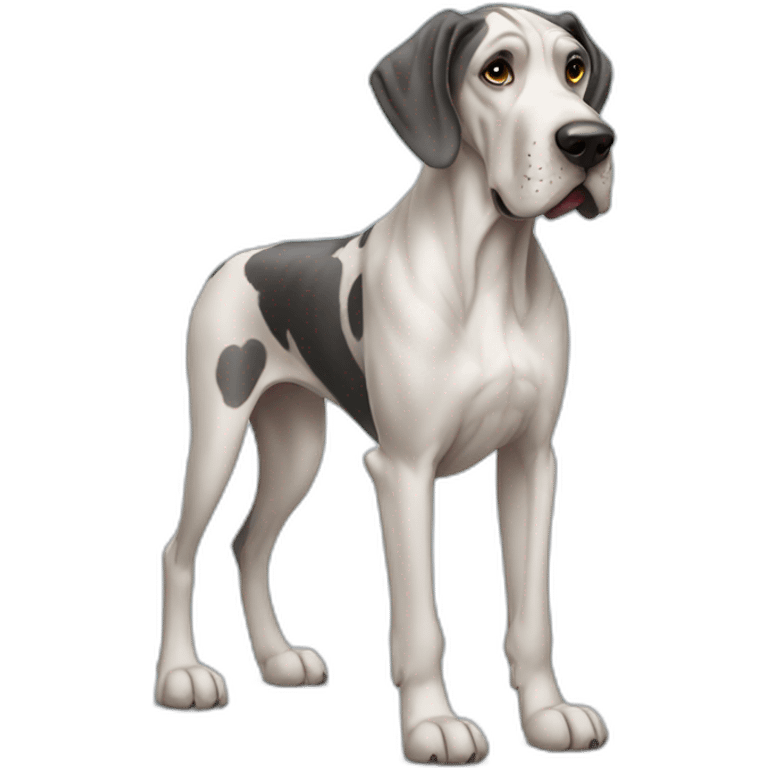 Great Dane dog, standing emoji