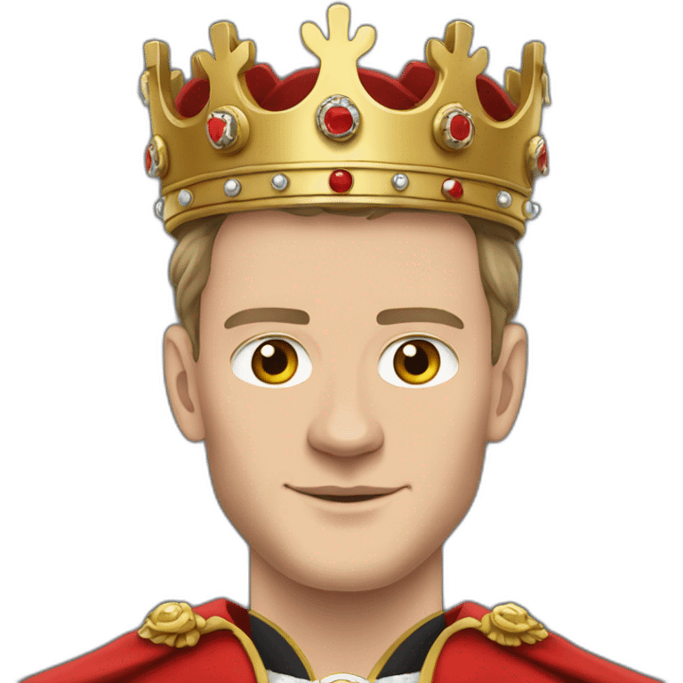 Jonathan Toews as a king with a royal robe on emoji