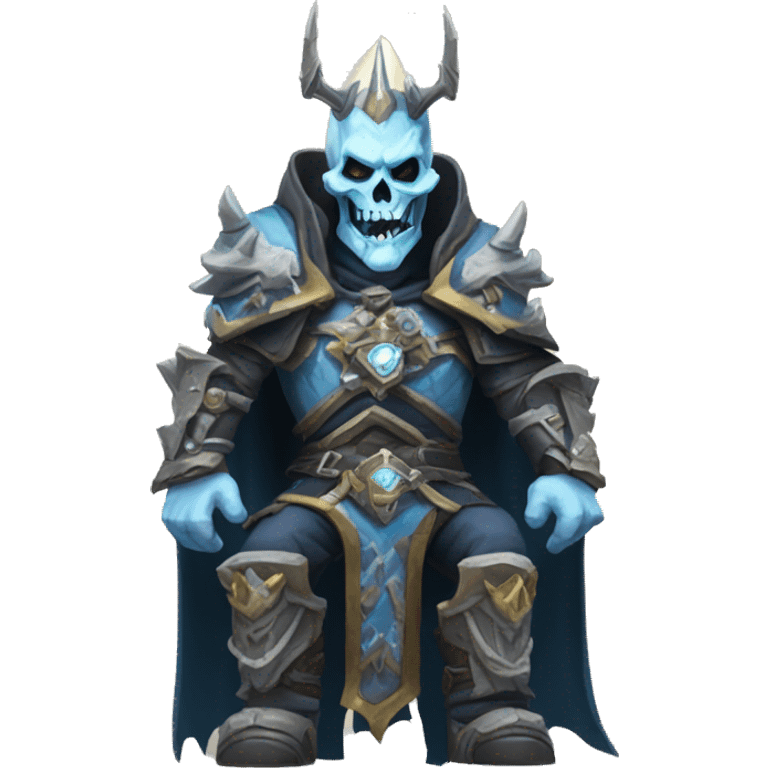 Lich King Warcraft posing emoji