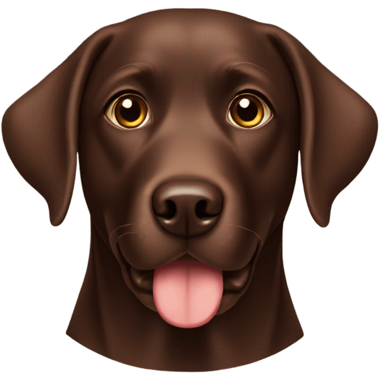 Chocolate Labrador  emoji