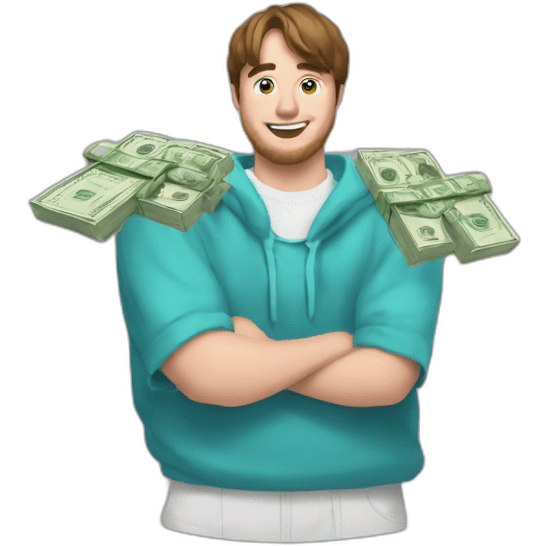 mrbeast regalando dinero emoji