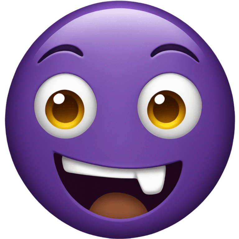 Mischievous purple emoji emoji