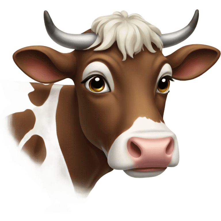 Beautiful cow emoji