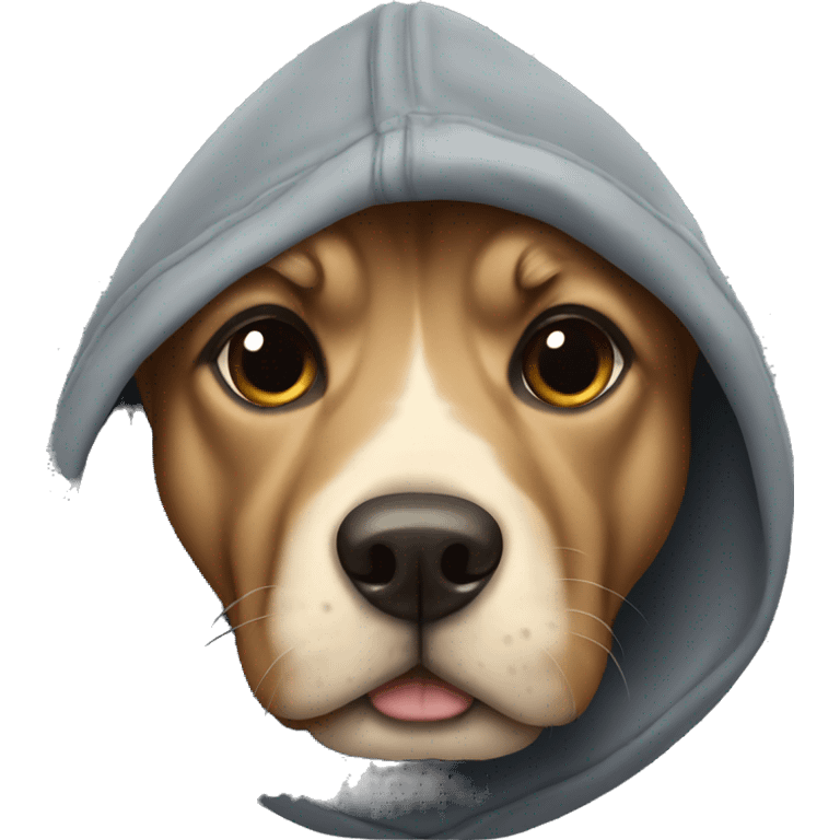 dog wearing hoodie emoji  emoji