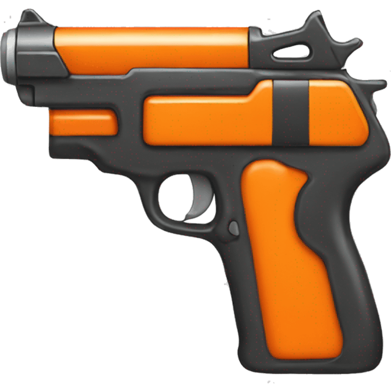 Orange gun emoji