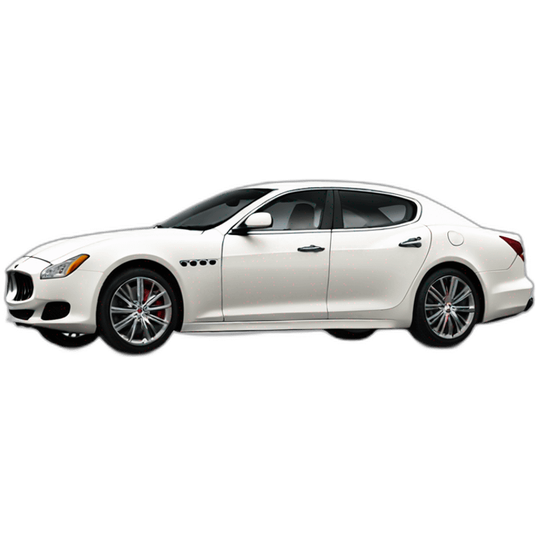 Maserati Quattroporte white emoji