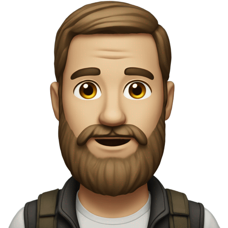 realistic portrait of bearded man emoji