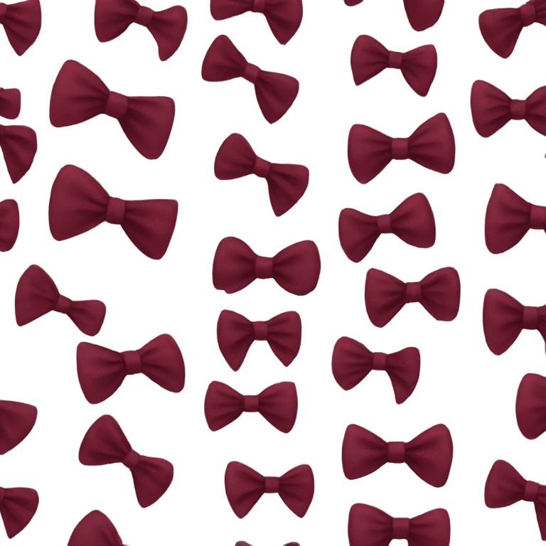 burgundy bow emoji